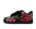 NIKE AIR FORCE 1 LOW BLACK ROSE ROPE LACES