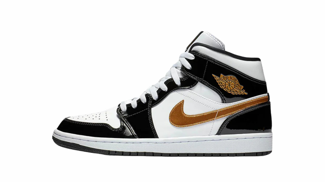 AIR JORDAN 1 MID BLACK GOLD