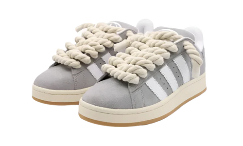 ADIDAS CAMPUS 00S GREY WHITE WHITE ROPE LACES