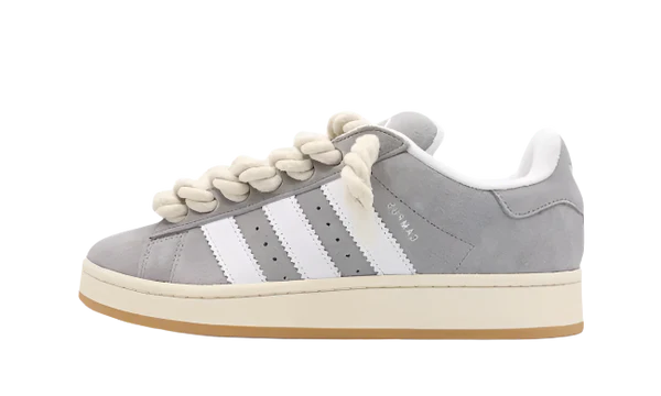 ADIDAS CAMPUS 00S GREY WHITE WHITE ROPE LACES
