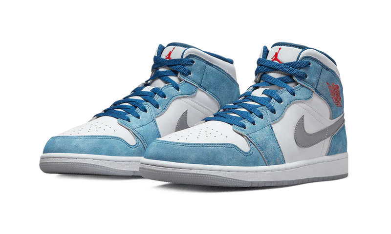 AIR JORDAN 1 MID FRENCH BLUE LIGHT STEEL