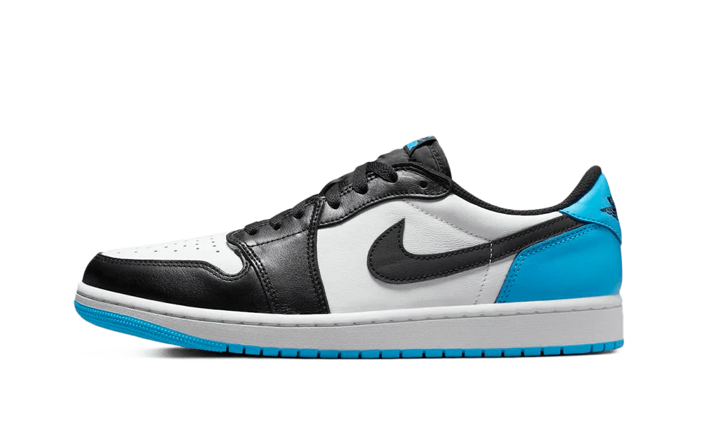 AIR JORDAN 1 RETRO LOW OG BLACK DARK POWDER BLUE