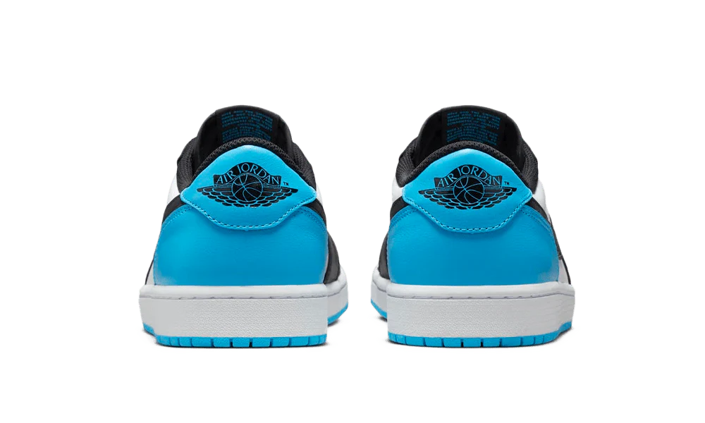 AIR JORDAN 1 RETRO LOW OG BLACK DARK POWDER BLUE