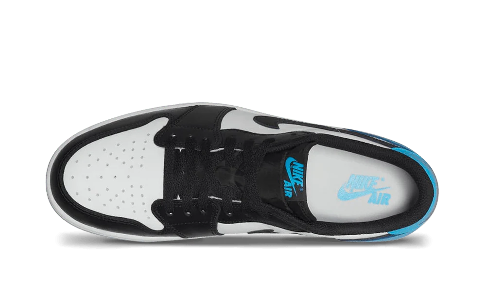 AIR JORDAN 1 RETRO LOW OG BLACK DARK POWDER BLUE