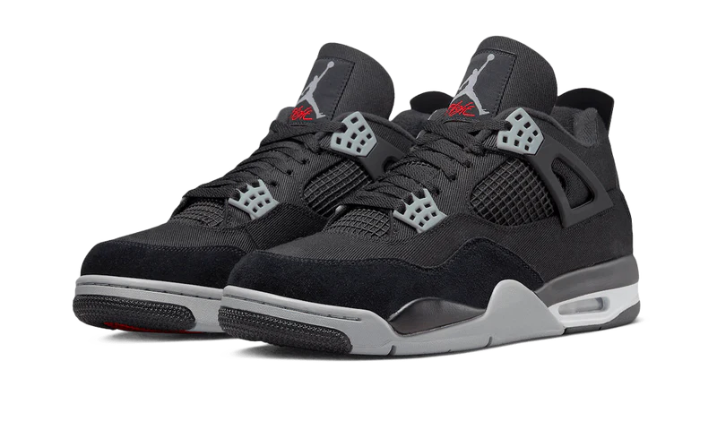 AIR JORDAN 4 RETRO SE BLACK CANVAS