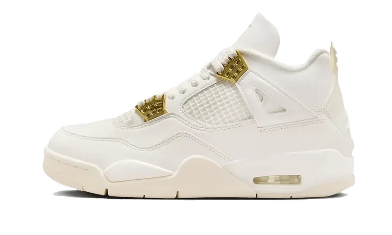 AIR JORDAN 4 SAIL METALLIC GOLD