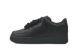 NIKE AIR FORCE 1 LOW TRIPLE BLACK BLACK ROPE LACES