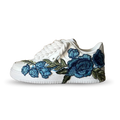 NIKE AIR FORCE 1 LOW WHITE BLUE ROSE ROPE LACES