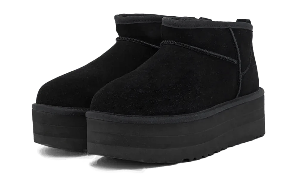 UGG CLASSIC ULTRA MINI PLATFORM BLACK