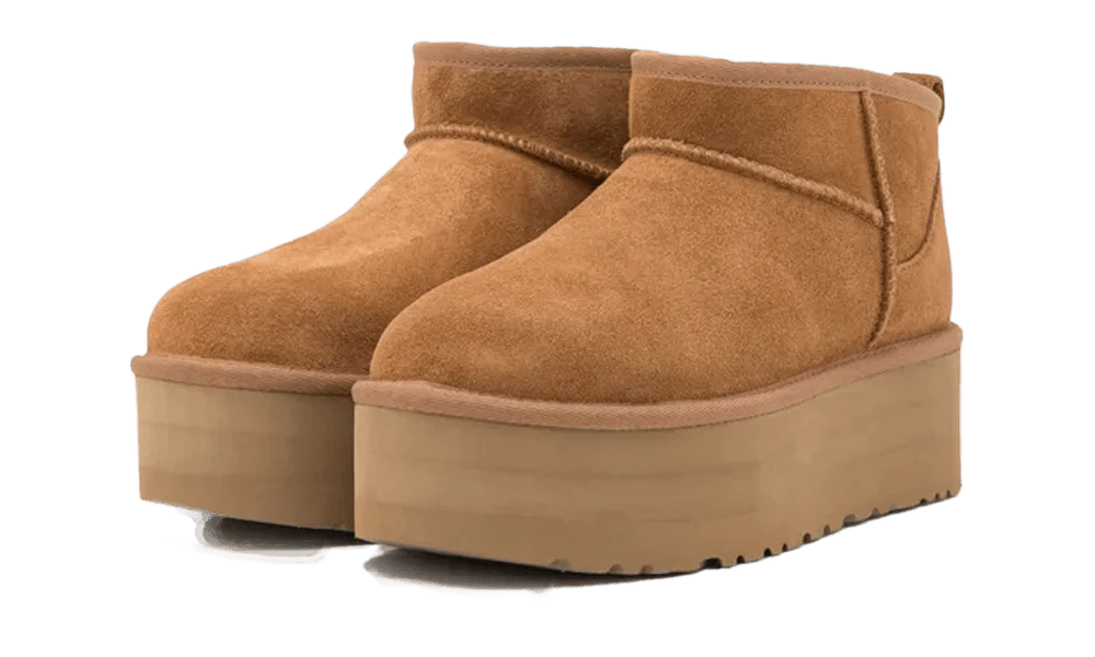 UGG CLASSIC ULTRA MINI PLATFORM CHESTNUT