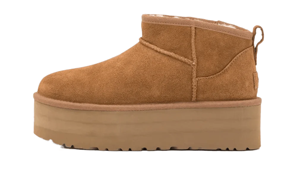 UGG CLASSIC ULTRA MINI PLATFORM CHESTNUT